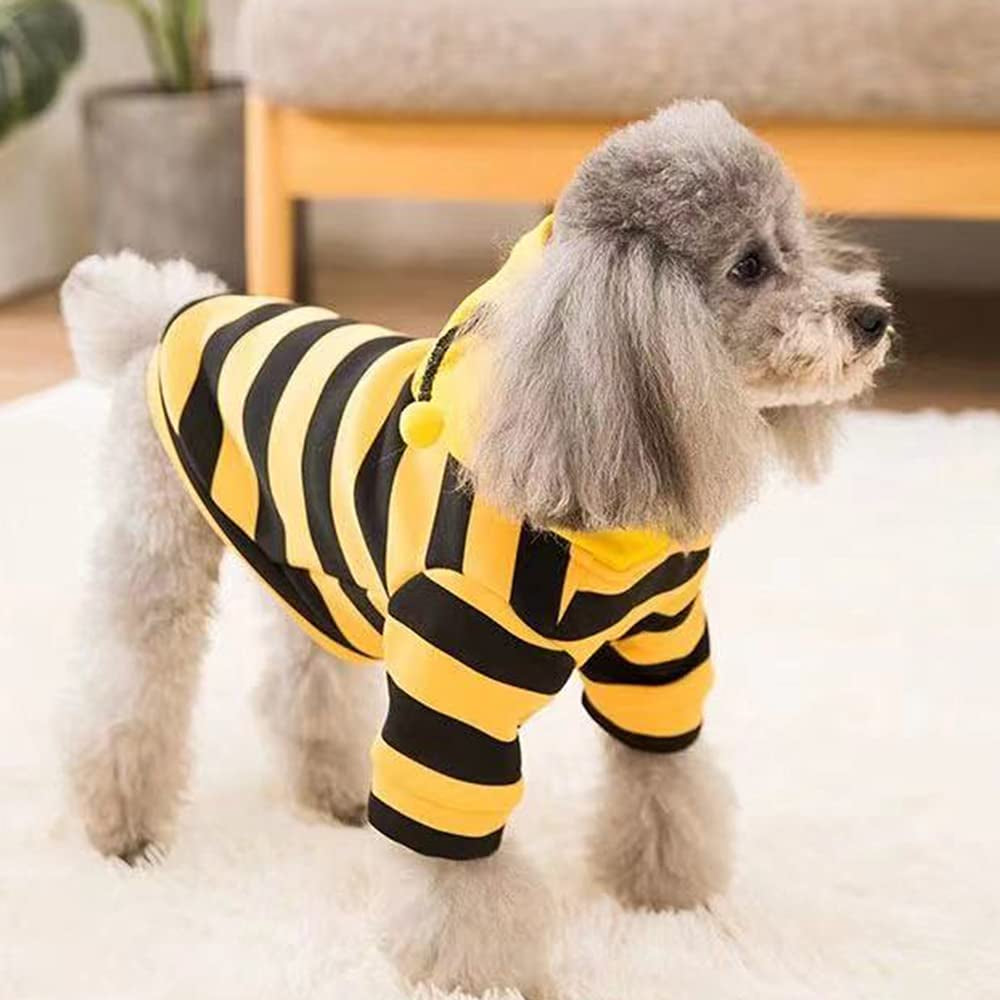Buzo de Abejita con Capucha para Perros y Gatos