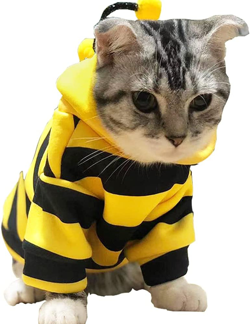 Buzo de Abejita con Capucha para Perros y Gatos
